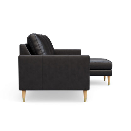 Lore Sofa | L-Shaped Sectional with Chaise | Italian Leather Sofa (7 feet)