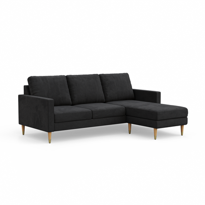 Lore Sofa | L-Shaped Sectional with Chaise (7 feet) - High Back Sofa