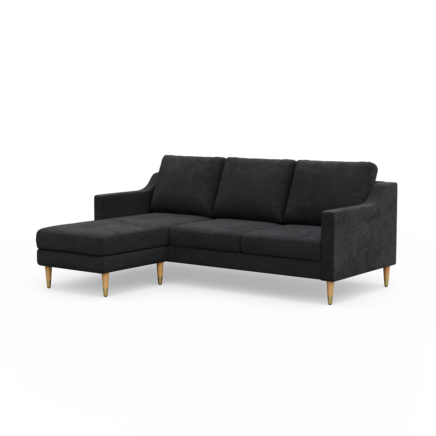 Lore Sofa | L-Shaped Right Sectional with Chaise (7 feet) - High Back Sofa