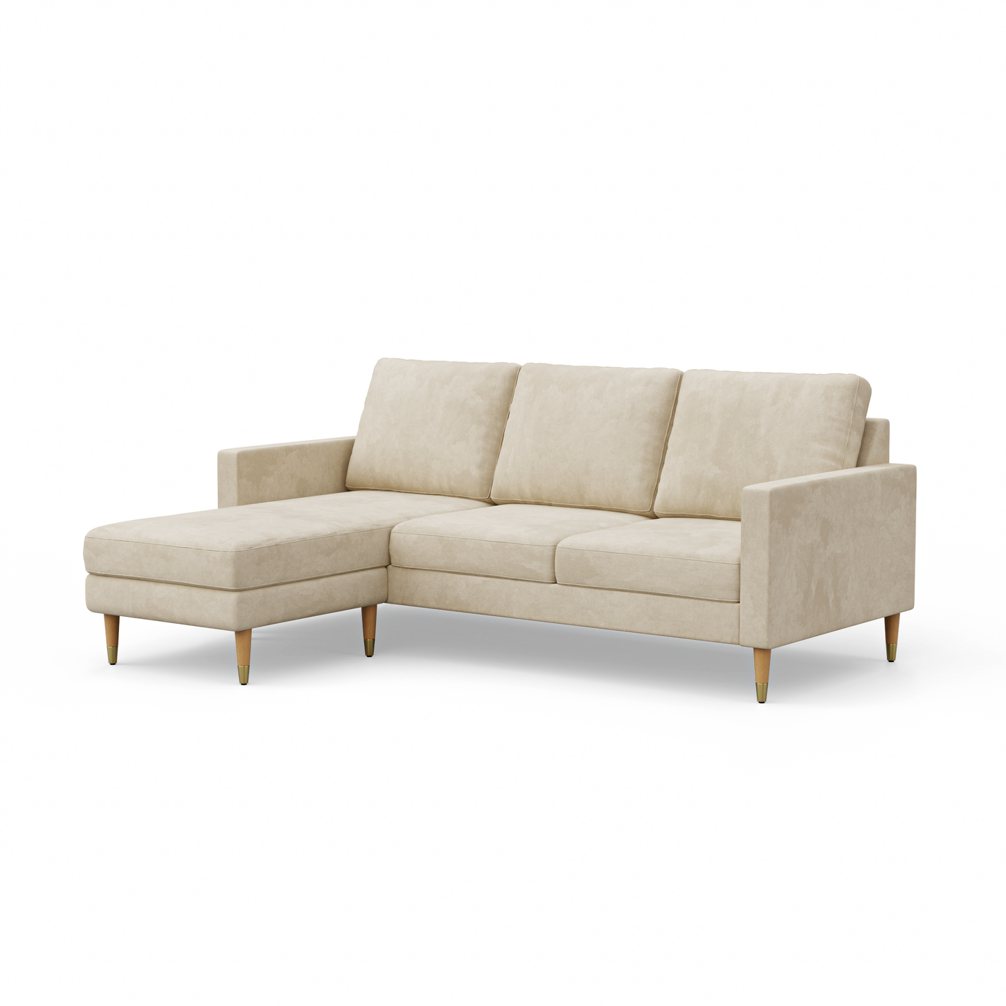 Lore Sofa | L-Shaped Right Sectional with Chaise (7 feet) - High Back Sofa