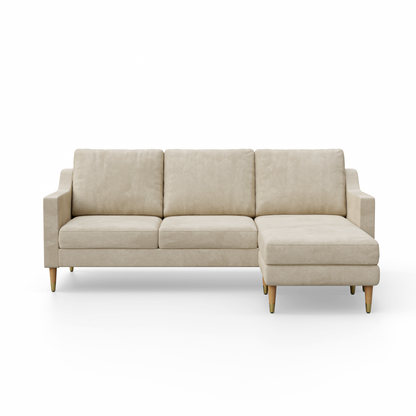 Lore Sofa | L-Shaped Sectional with Chaise (7 feet) - High Back Sofa