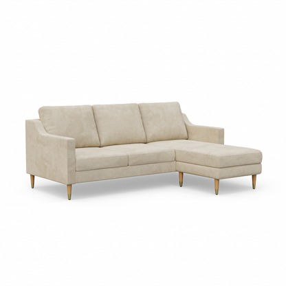 Lore Sofa | L-Shaped Sectional with Chaise (7 feet) - High Back Sofa