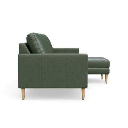 Lore Sofa | L-Shaped Sectional with Chaise | Italian Leather Sofa (7 feet)