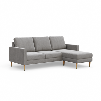 Lore Sofa | L-Shaped Sectional with Chaise (7 feet) - High Back Sofa