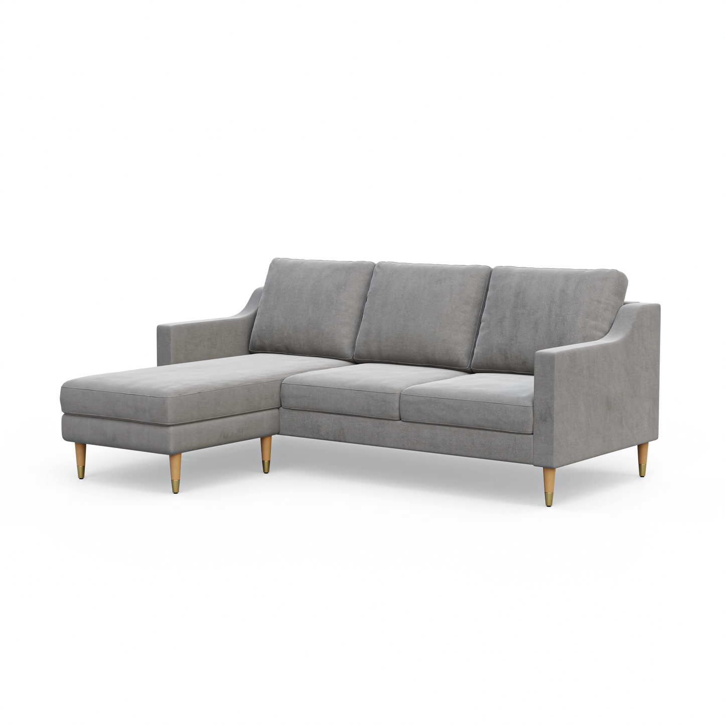 Lore Sofa | L-Shaped Right Sectional with Chaise (7 feet) - High Back Sofa
