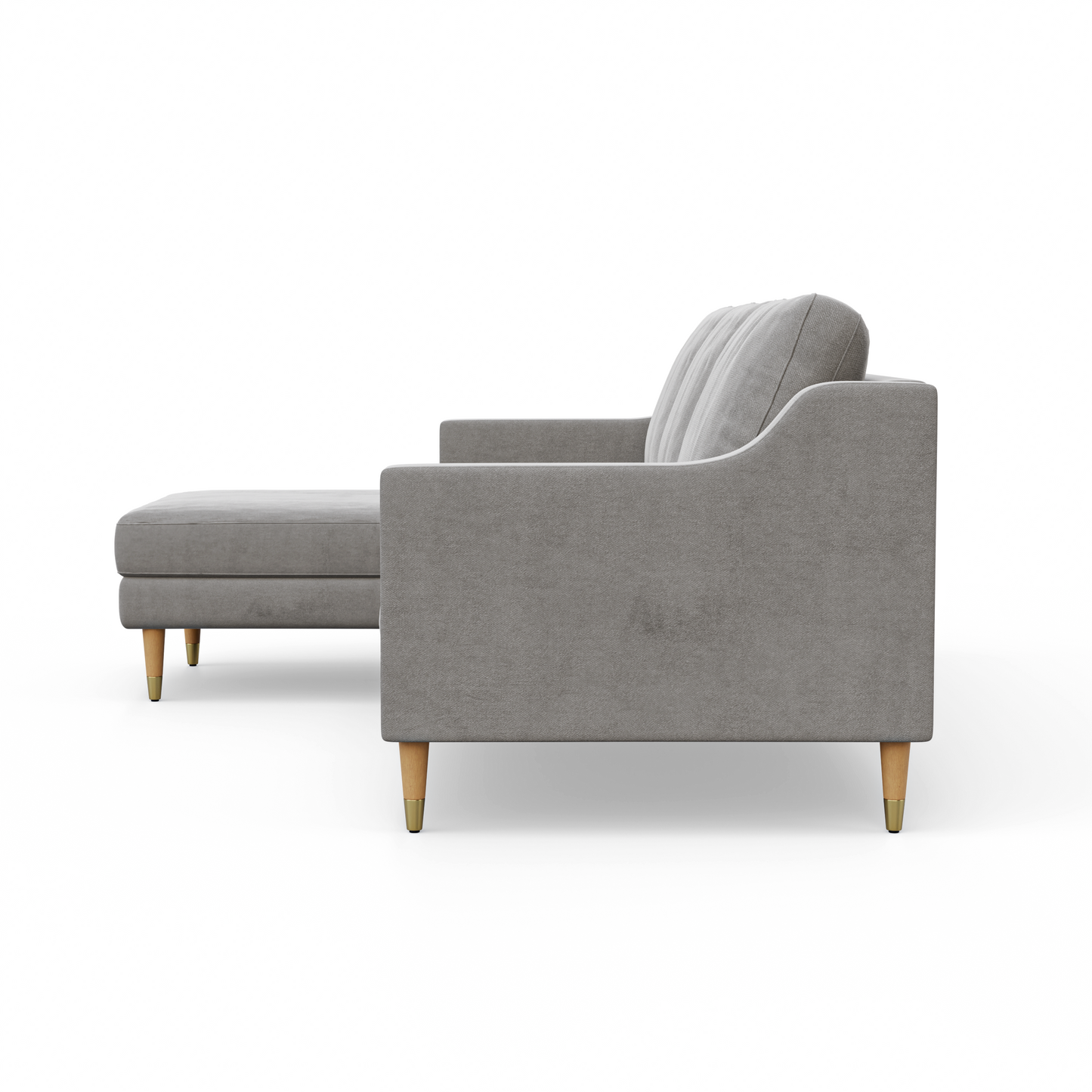 Lore Sofa | L-Shaped Right Sectional with Chaise (7 feet) - High Back Sofa