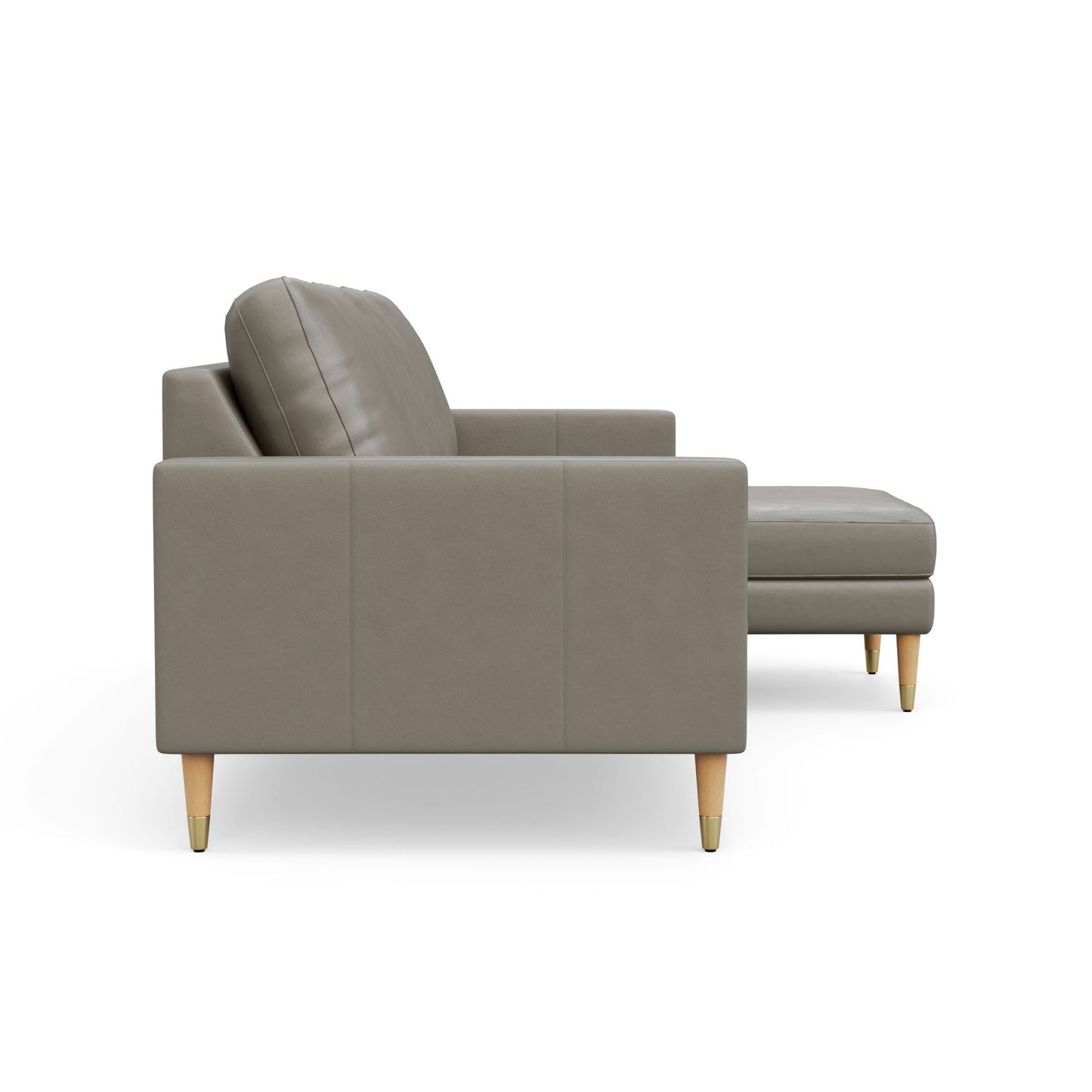 Lore Sofa | L-Shaped Sectional with Chaise | Italian Leather Sofa (7 feet)