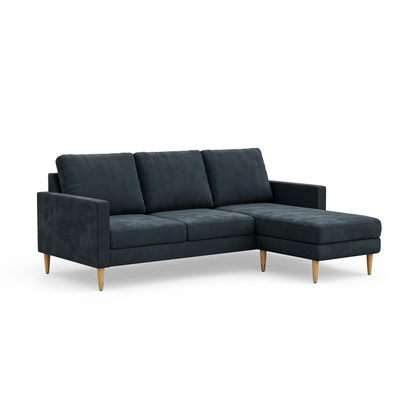 Lore Sofa | L-Shaped Sectional with Chaise (7 feet) - High Back Sofa