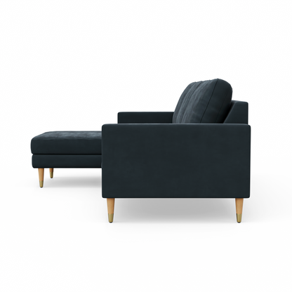 Lore Sofa | L-Shaped Right Sectional with Chaise (7 feet) - High Back Sofa