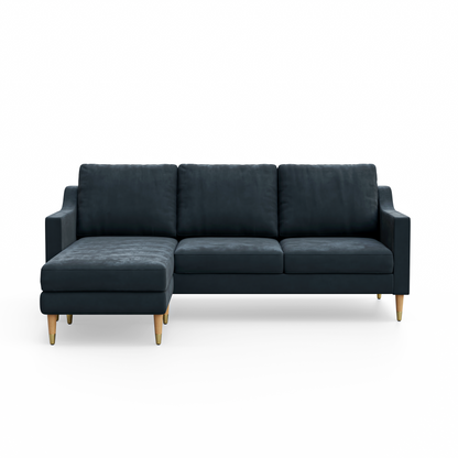 Lore Sofa | L-Shaped Sectional with Chaise (7 feet) - High Back Sofa