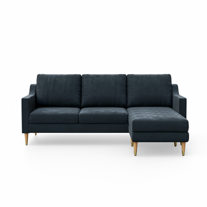 Lore Sofa | L-Shaped Sectional with Chaise (7 feet) - High Back Sofa
