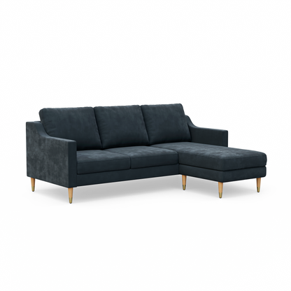 Lore Sofa | L-Shaped Sectional with Chaise (7 feet) - High Back Sofa