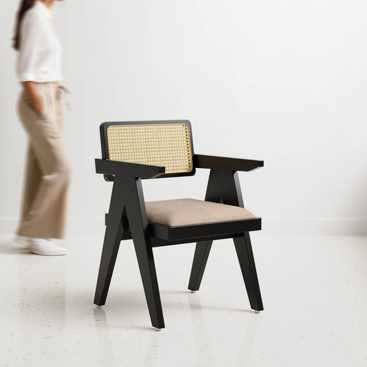 Pierre Rattan Back Chair