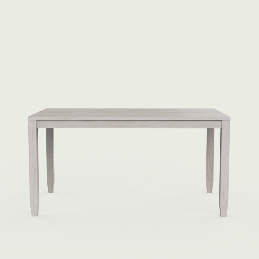 Frampton Distressed White Luxury Dining Table - 6 Seater/150 cm