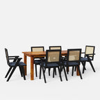 Roma-Flora Dining Table Set - 4 & 6 Seater - All Sizes