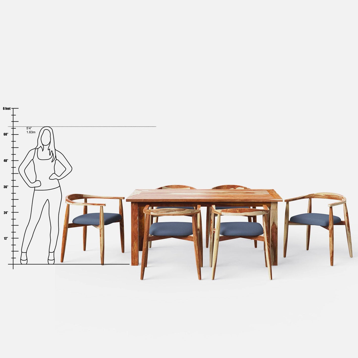 Roma Millie Upholstered Dining Set - 4,6 & 8 Seater/All sizes