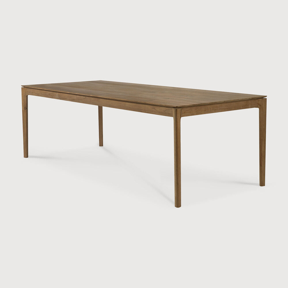Elan Dining Table (6.5 feet) - Solid Teak/Walnut/Oak Wood