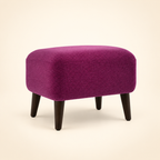 Ethan Accent Chair Ottoman - front view