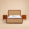 Julius Bedroom Set — warm beige studio view