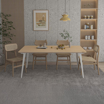 Serenity Dining Table XL (6x3 feet) - White Oak Veneer