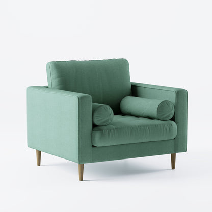 Palo Sofa T | Chair (3.5 feet length) | Tufted