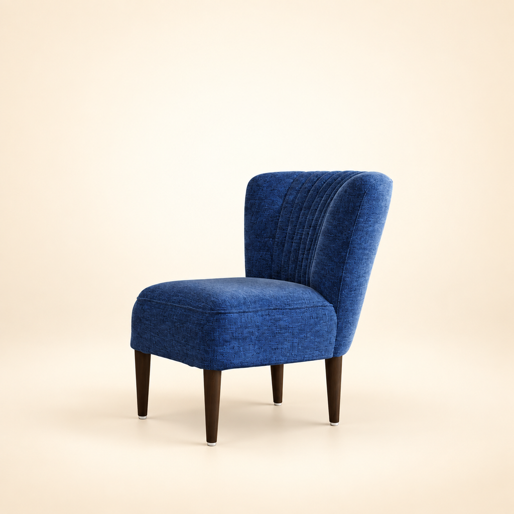 Hudson Slipper Accent Chair – alternate three-quarter view
