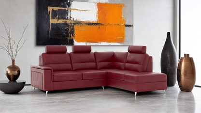 Hudson Corner Artificial Leather LHF With Chaise