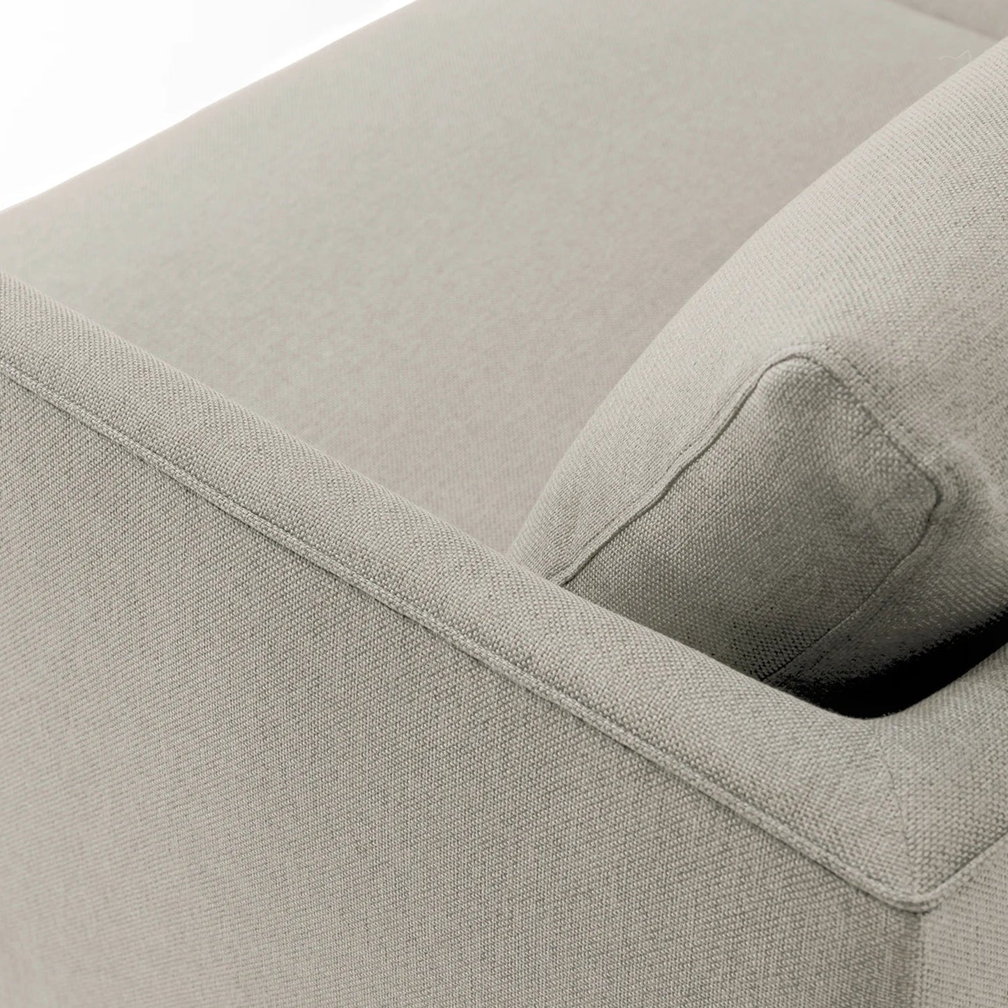 Anne Sofa | 2 Seater | Down-feather Back Cushion (5.6 feet) | Removable Fabric