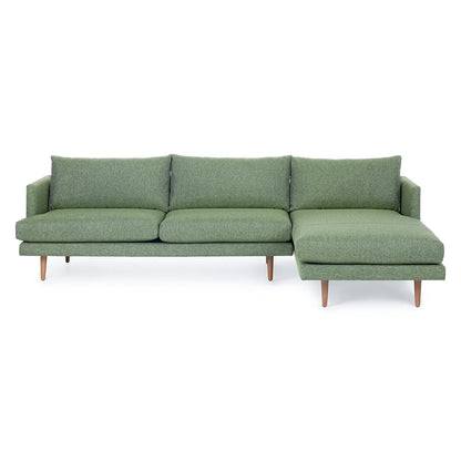 Anne Sofa | L Shaped Sectional | Down-feather Back Cushion (9.3 feet) XL | Removable Fabric