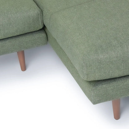 Anne Sofa | L Shaped Right Sectional | Down-feather Cushion (9.3 feet) XL | Removable Fabric