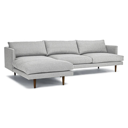 Anne Sofa | L Shaped Right Sectional | Down-feather Cushion (9.3 feet) XL | Removable Fabric