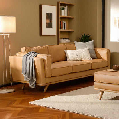 Lumo Sofa | 3 Seater (7.5 feet) Genuine Leather