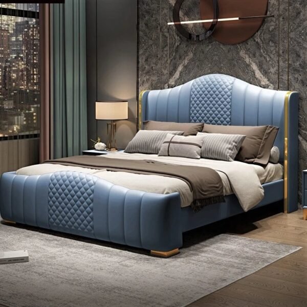 Marvel Upholstered Bed Without Storage In Suede