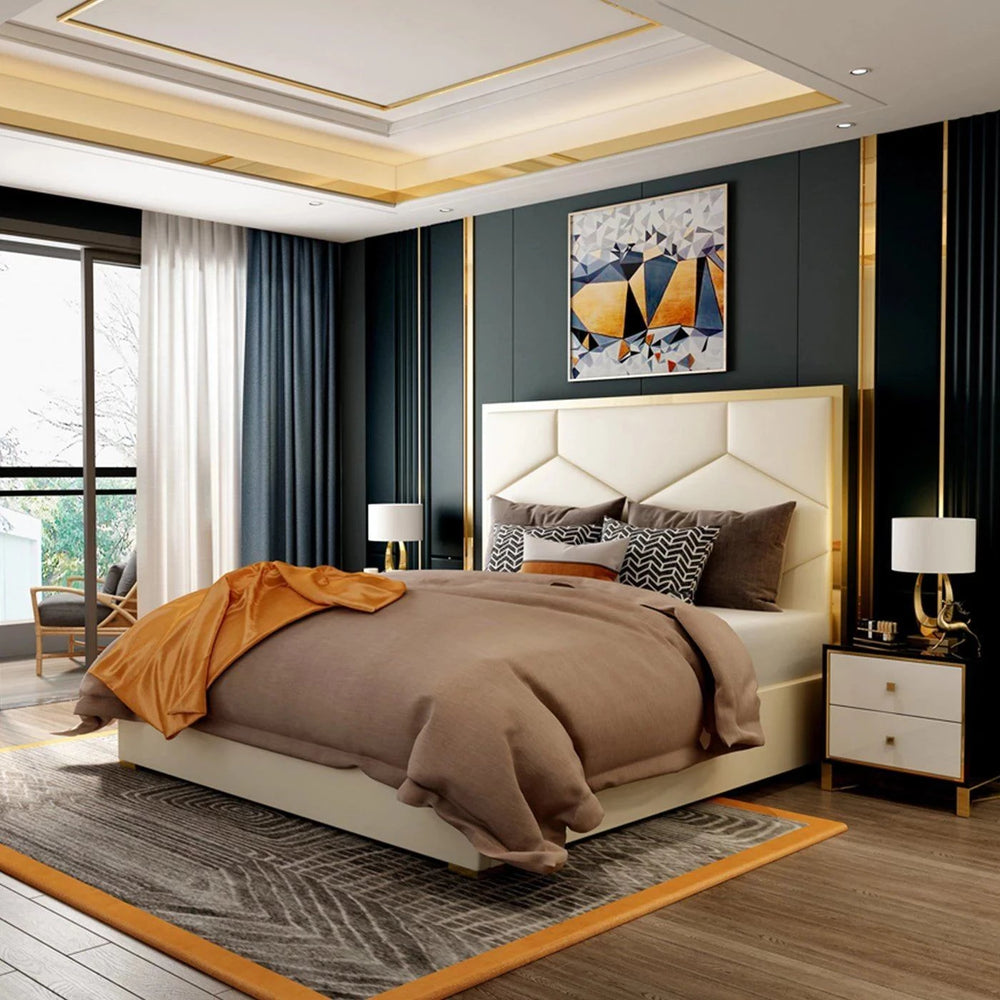 Georgetown Upholstered Bed Without Storage In Suede