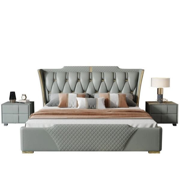 Master Luxury Upholstered Bed Without Storage In Fabric