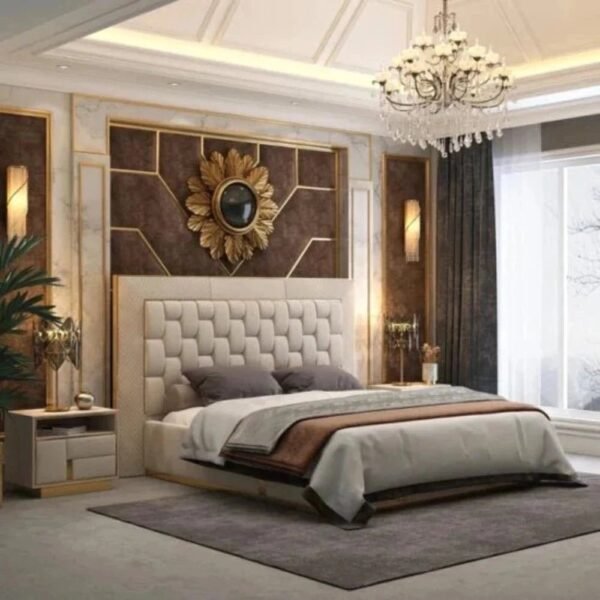 Turkey Upholstered Luxury Bed With Hydraulic In Suede