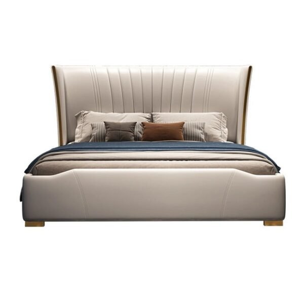 Texas Luxury Upholstered Bed Without Storage In Leatherette