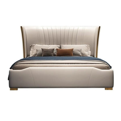 Texas Luxury Upholstered Bed Without Storage In Leatherette