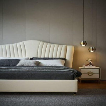 Areia Upholstered Bed Without Storage In Suede