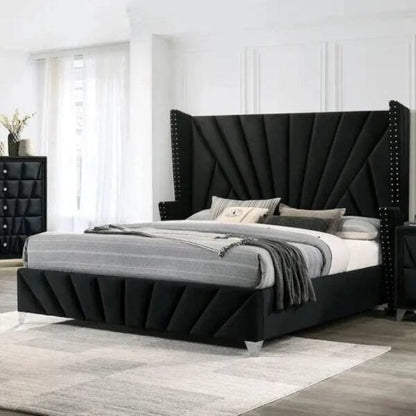 Bartın Upholstered Bed Without Storage In Suede