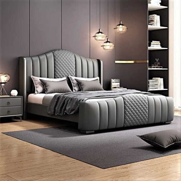 Marvel Upholstered Bed Without Storage In Suede