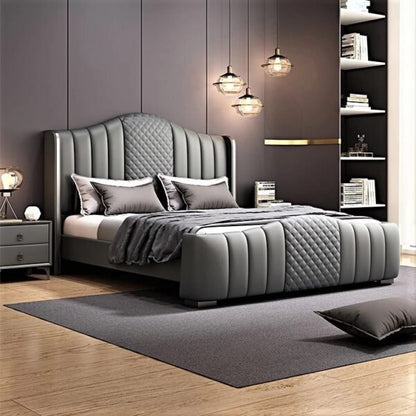 Marvel Upholstered Bed Without Storage In Suede