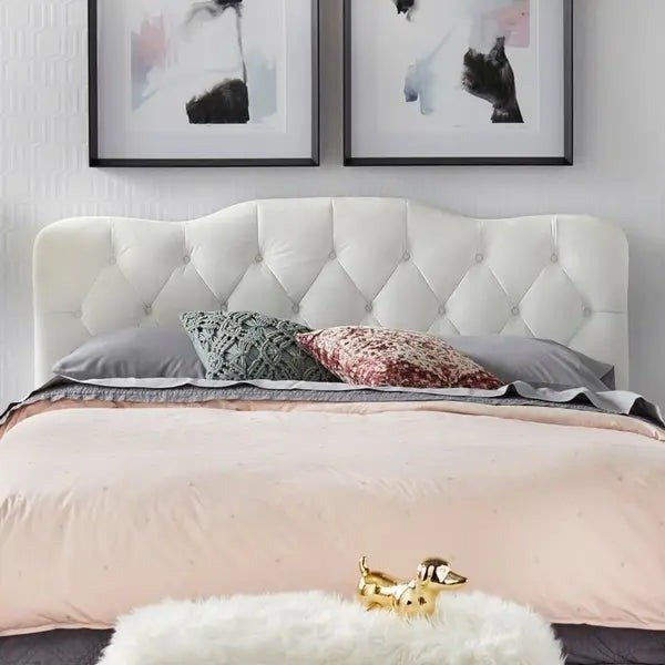 Trends Upholstered Bed Without Storage In Suede