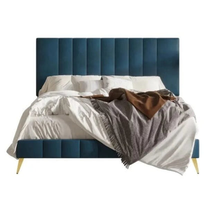 Pluto Upholstered Bed Without Storage In Suede