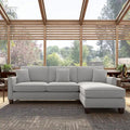 Celio Modern Suede Sectional Sofa Set