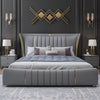 Ankara Upholstered Bed Without Storage In Fabric