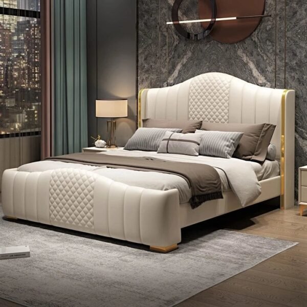 Marvel Upholstered Bed Without Storage In Suede