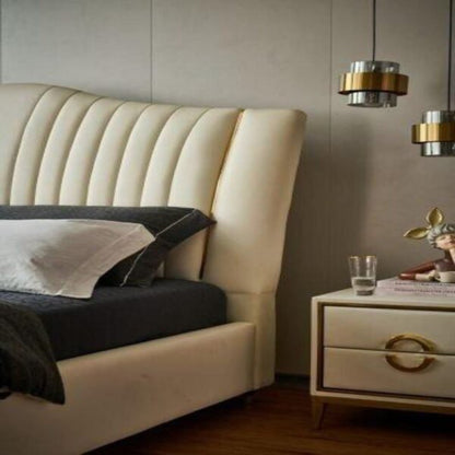 Areia Upholstered Bed Without Storage In Suede
