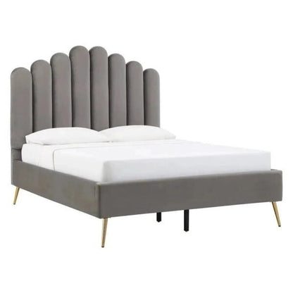 Jame Bed Without Storage In Suede