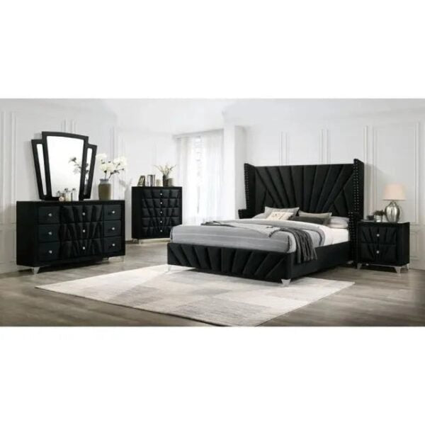 Bartın Upholstered Bed Without Storage In Suede